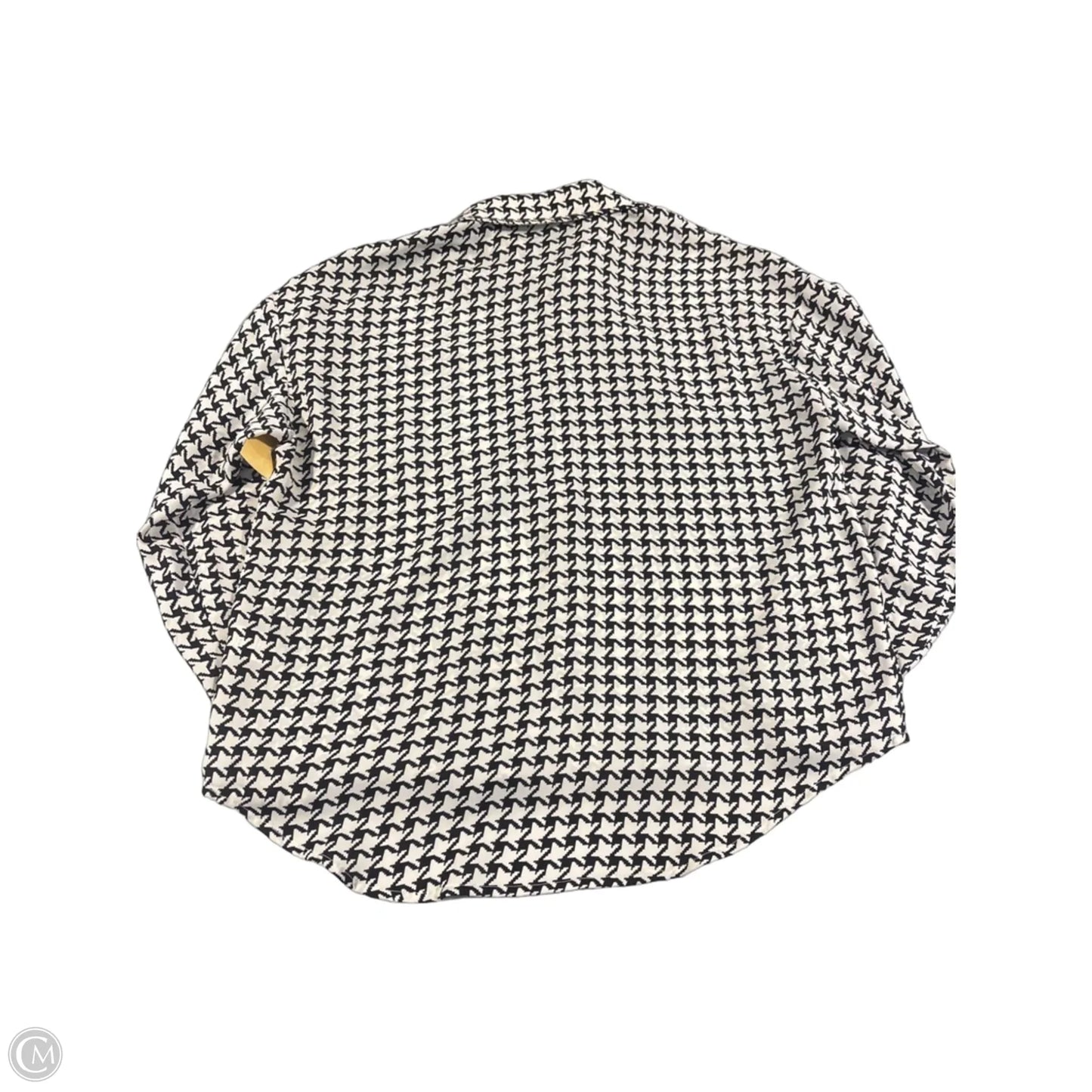 Top Long Sleeve By Fate In Black & White, Size: M