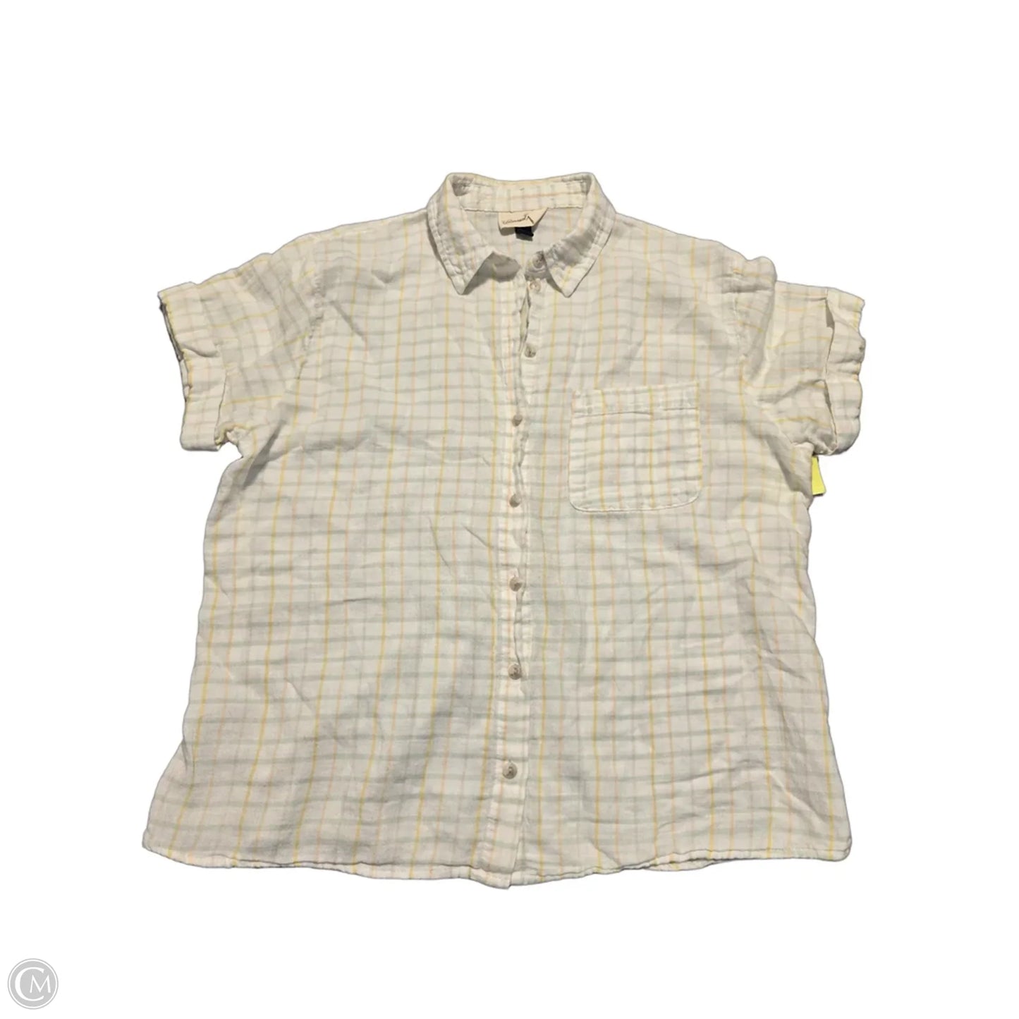 Top Short Sleeve By Universal Thread In Striped Pattern, Size: S