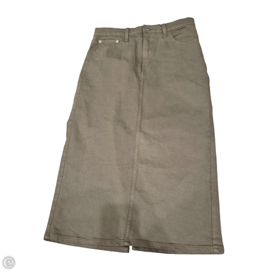 Skirt Maxi By Banana Republic In Green, Size: S