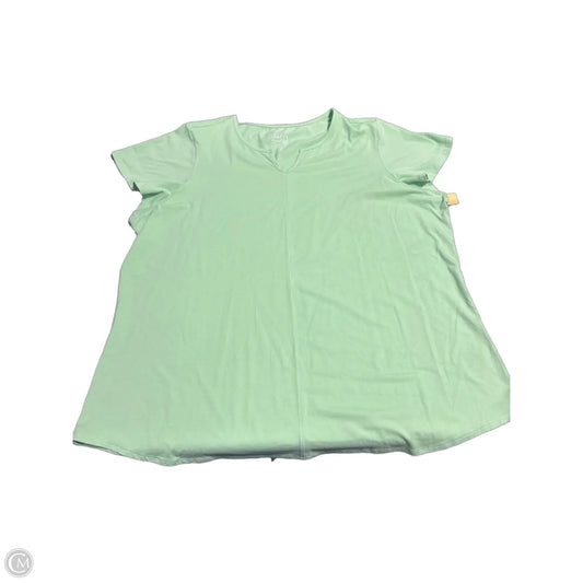 Top Short Sleeve By D&co. In Green, Size: 3x