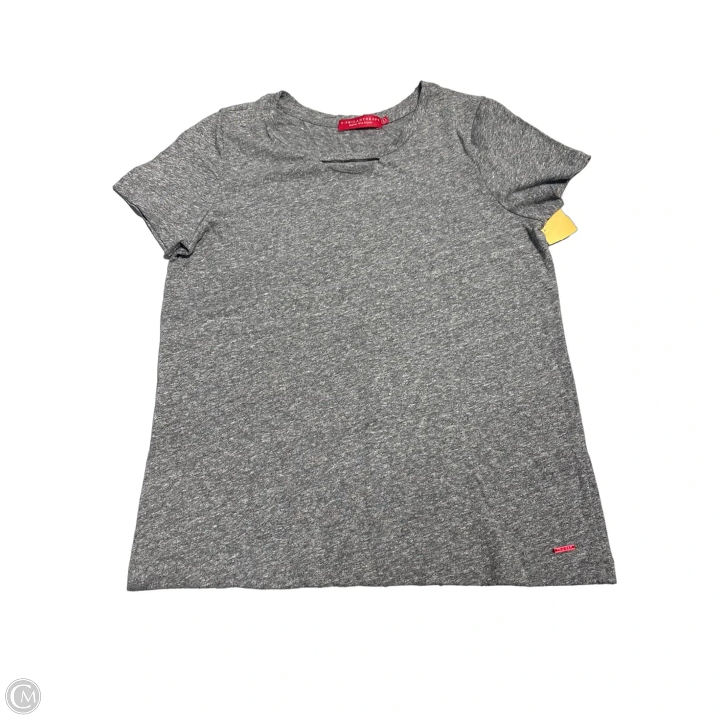 Top Short Sleeve By Cmc In Grey, Size: S