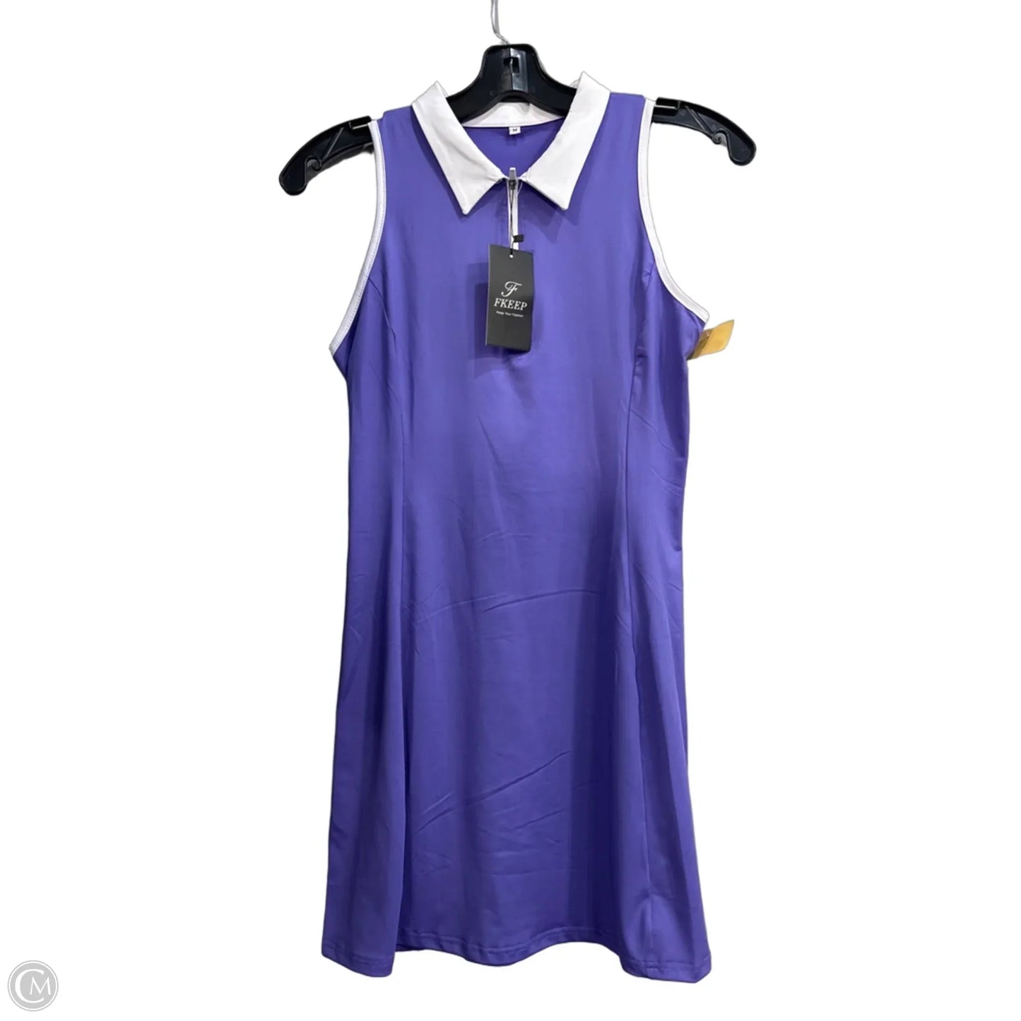 Athletic Dress By Cmc In Purple & White, Size: M