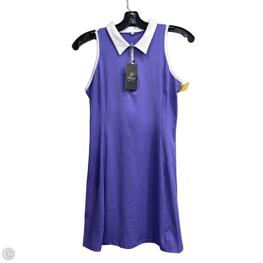 Athletic Dress By Cmc In Purple & White, Size: M