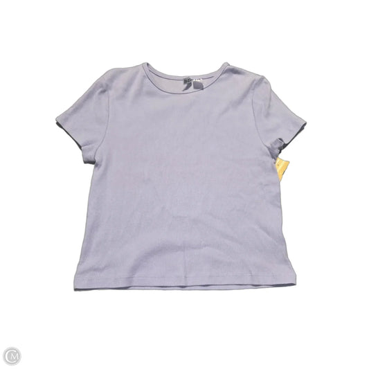 Top Short Sleeve By Divided In Purple, Size: L