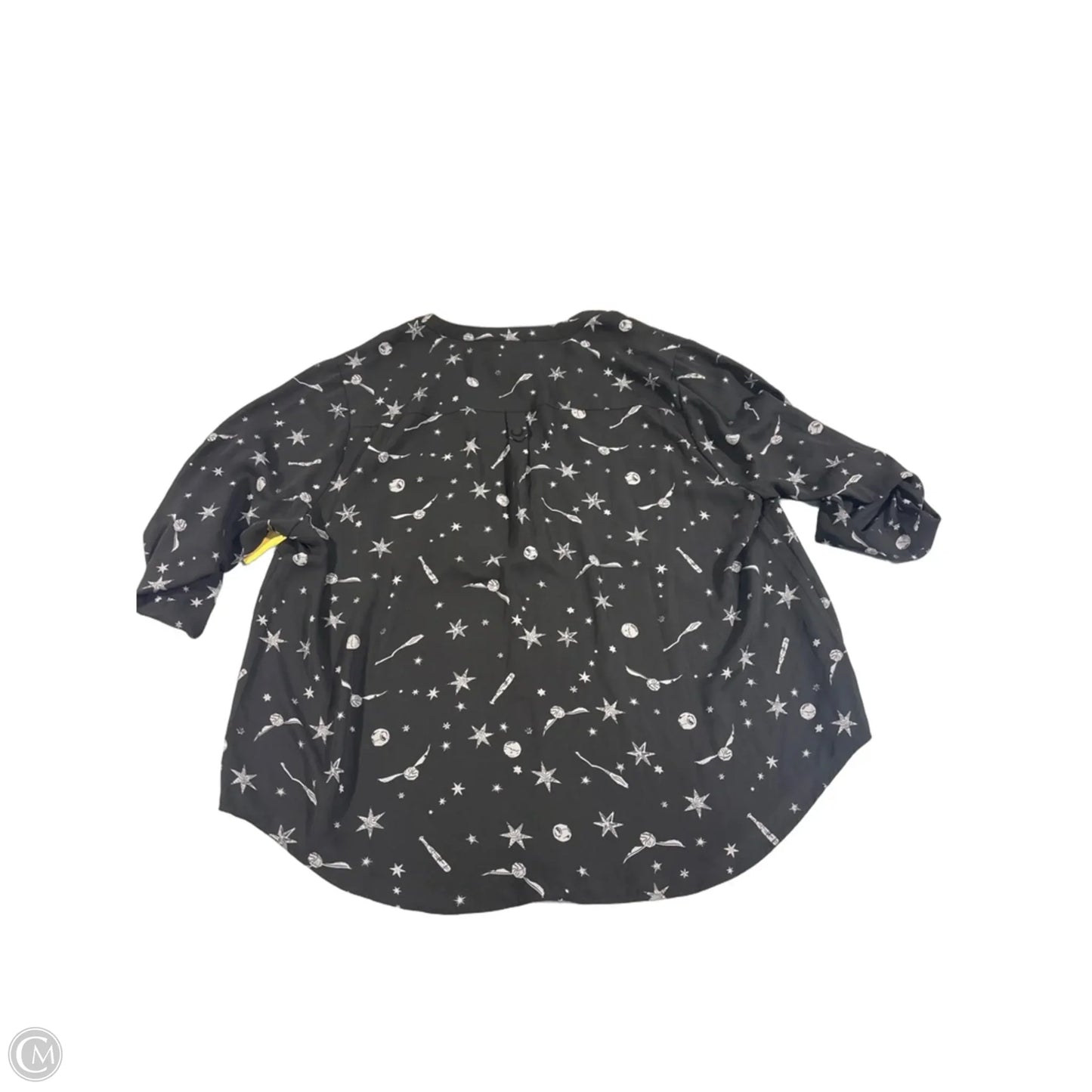 Top 3/4 Sleeve By Torrid In Black, Size: 2x