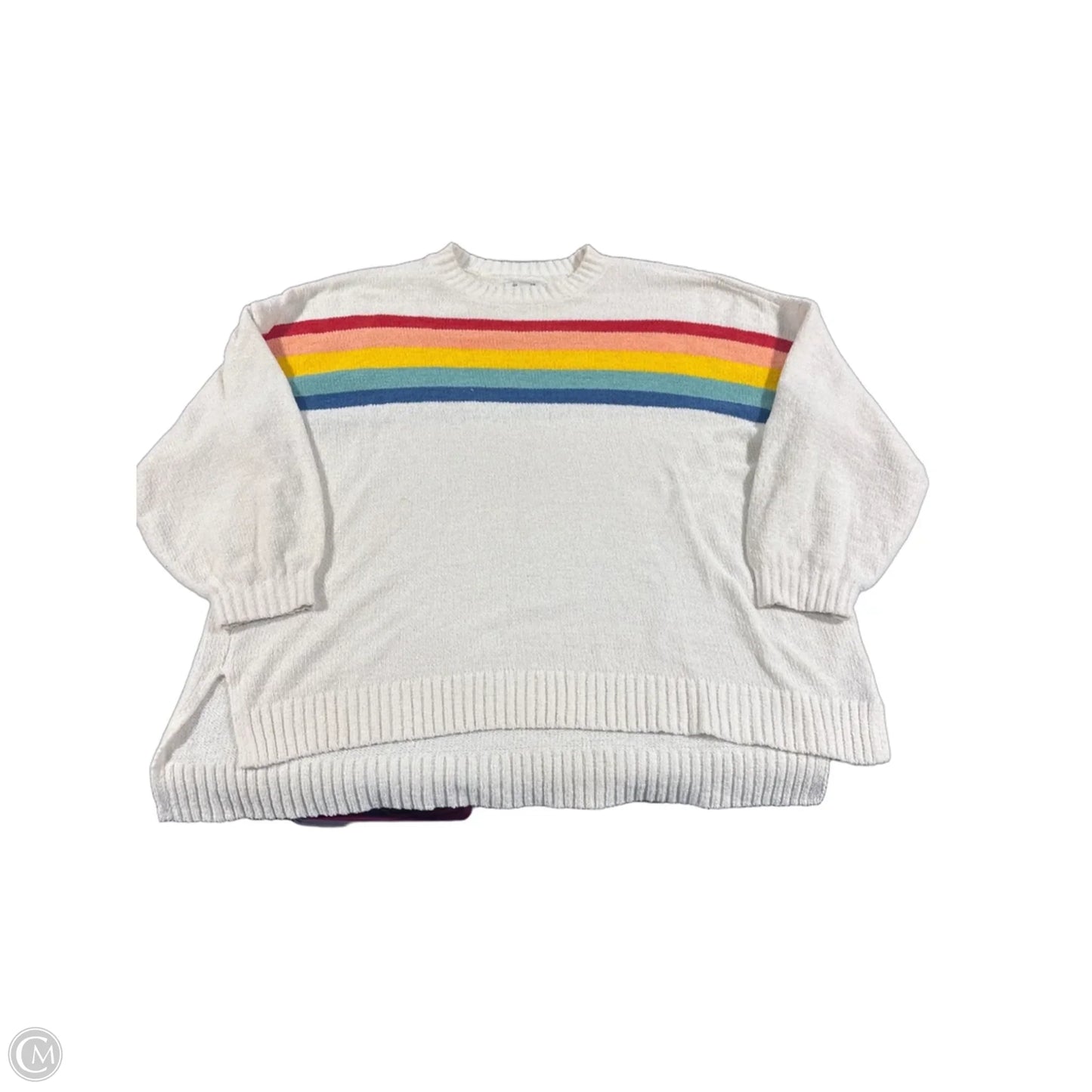 Sweater By American Eagle In Cream, Size: L