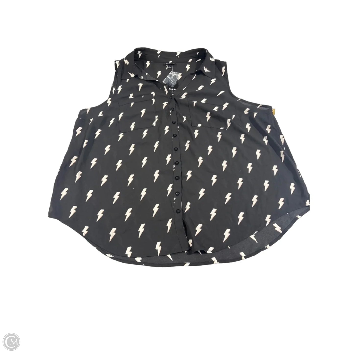 Top Sleeveless By Torrid In Black, Size: 2x