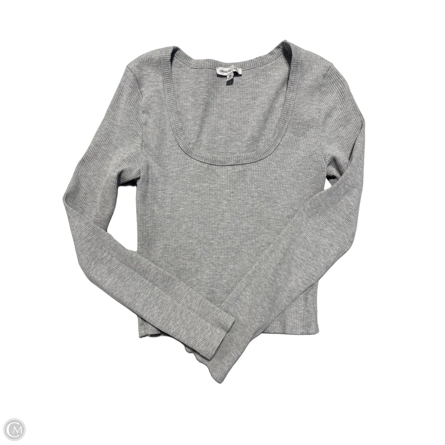 Top Long Sleeve By Cmc In Grey, Size: Xl