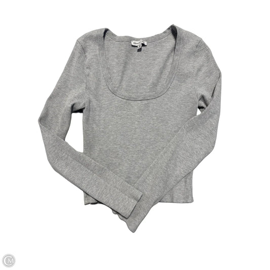 Top Long Sleeve By Cmc In Grey, Size: Xl