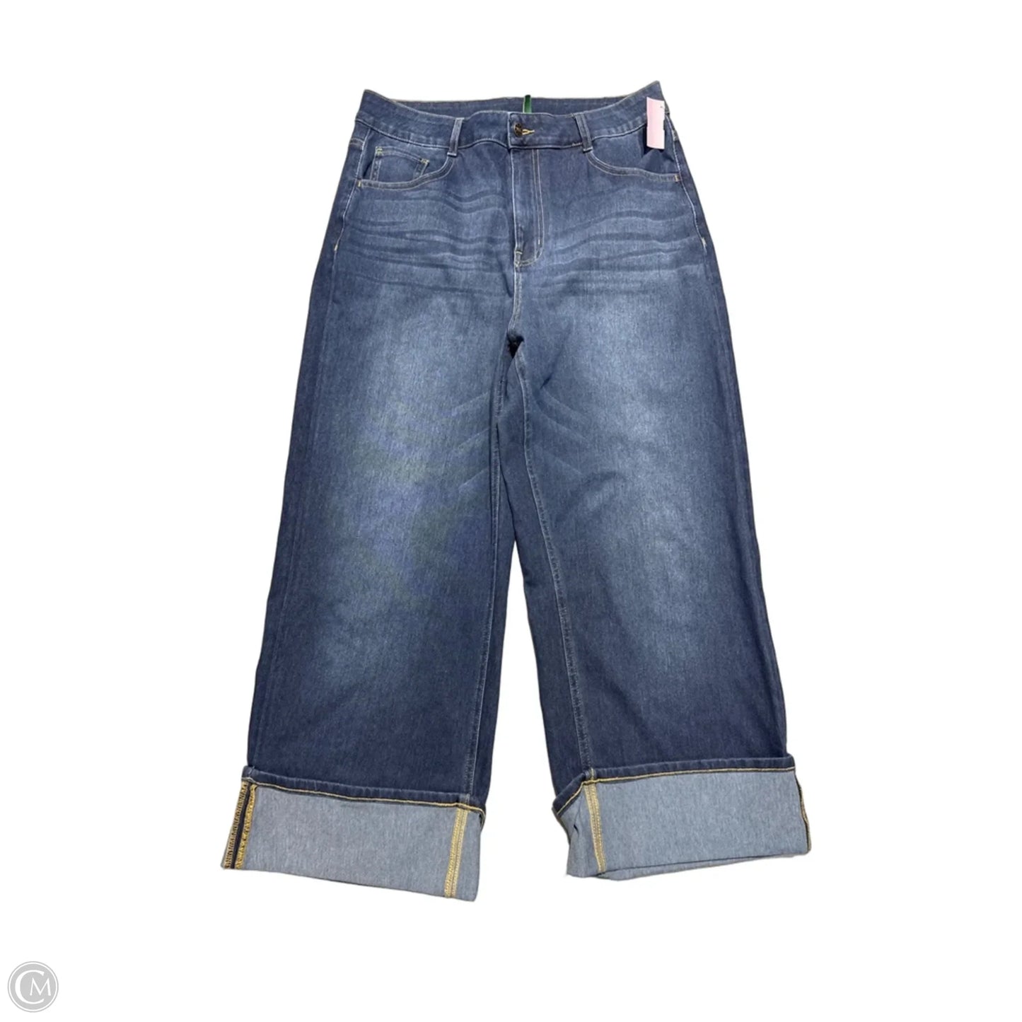Jeans Wide Leg By Halara In Blue Denim, Size: 10