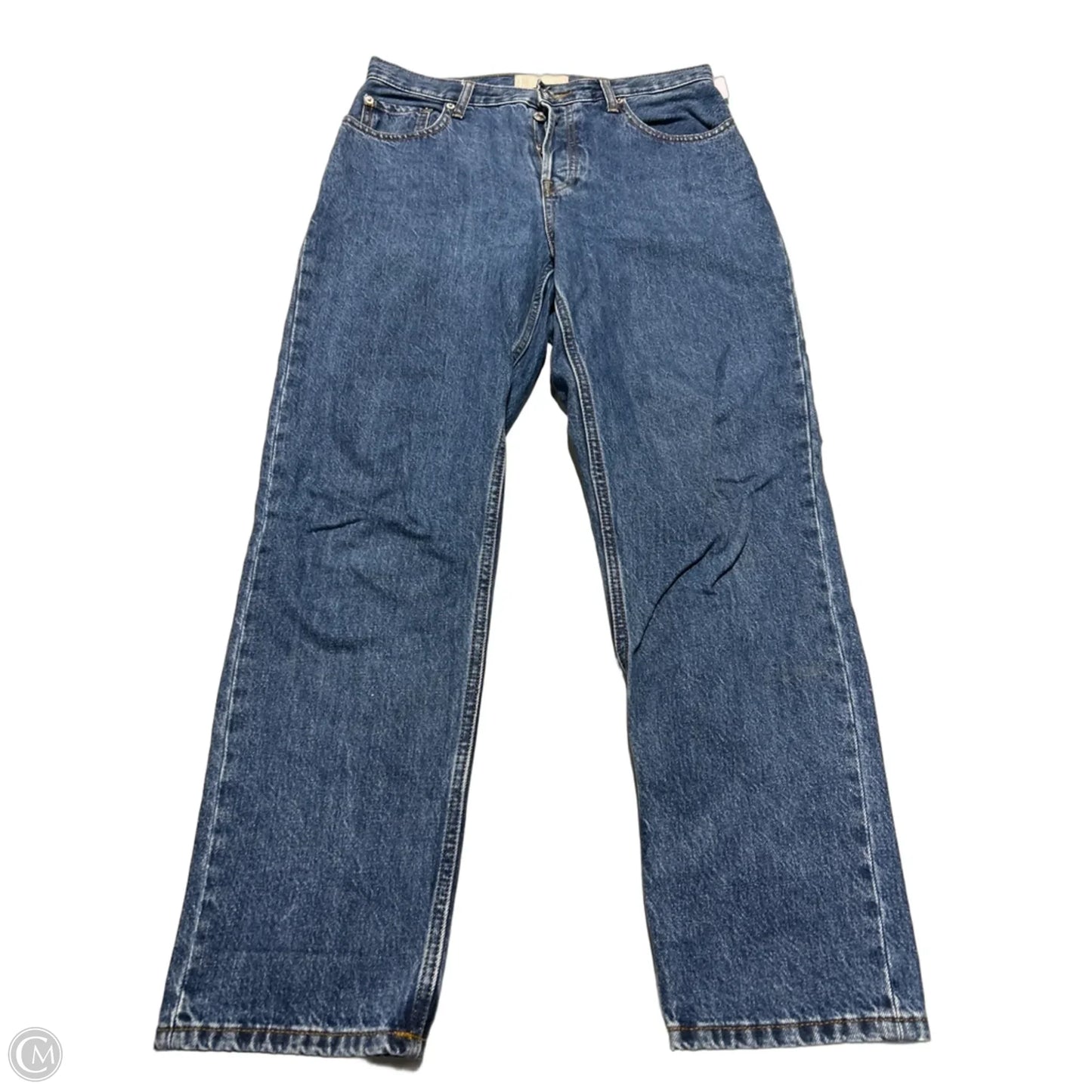 Jeans Straight By Everlane In Blue Denim, Size: 6