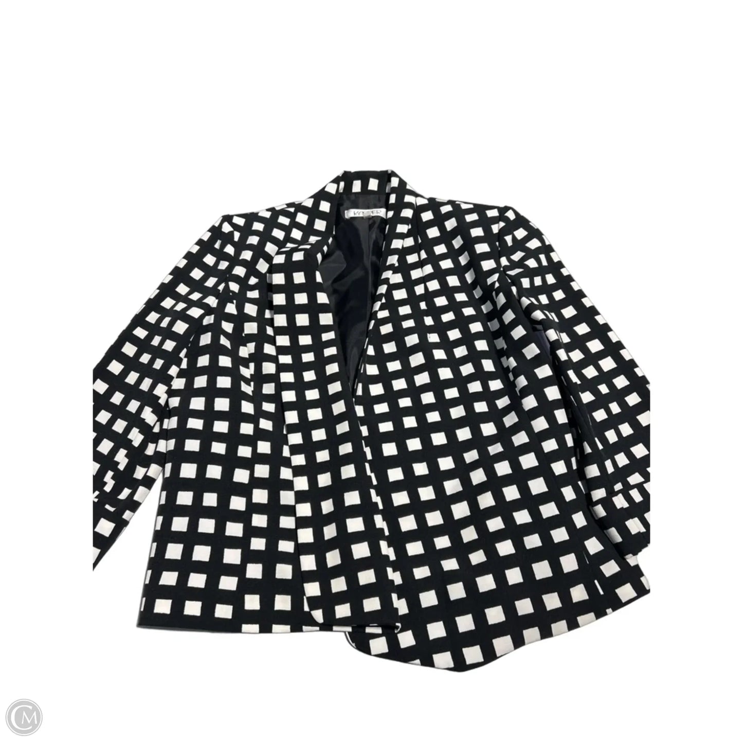 Blazer By Kasper In Black & White, Size: 10