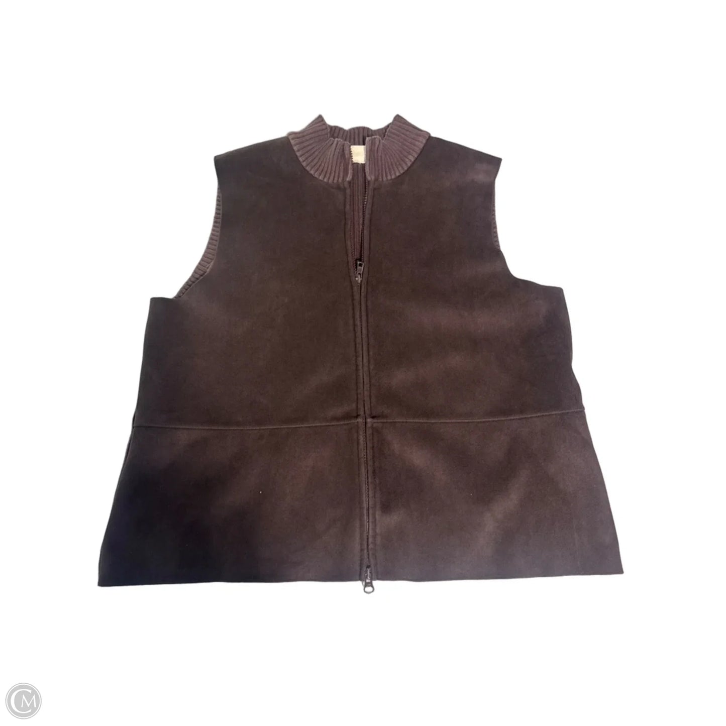 Top Sleeveless By J. Jill In Brown, Size: L