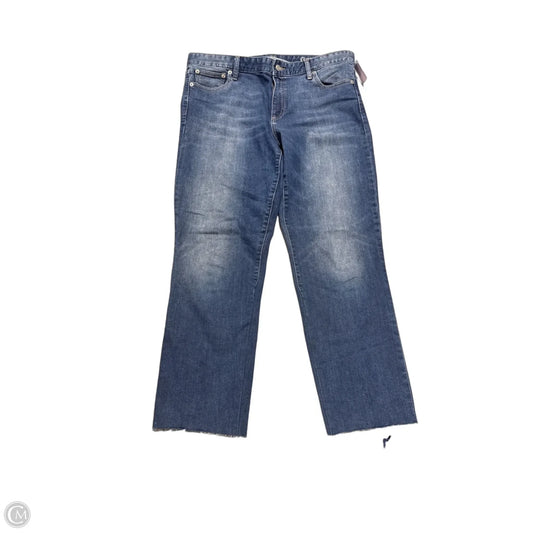 Jeans Straight By Gap In Blue Denim, Size: 16l
