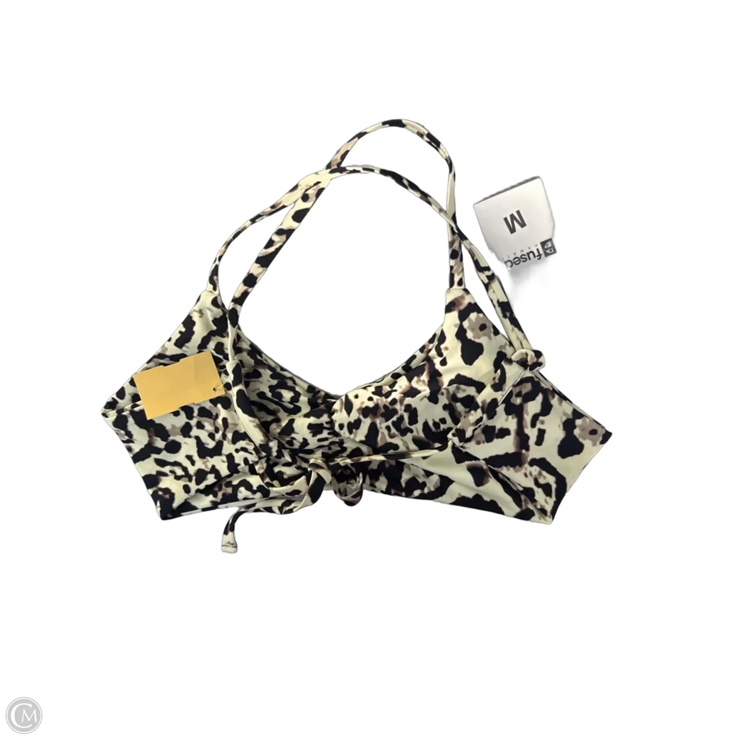 Swimsuit Top By Cmc In Leopard Print, Size: M