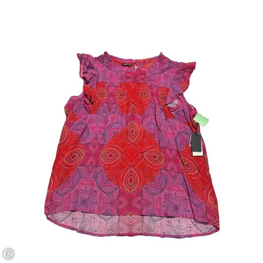 Blouse Sleeveless By Cmc In Pink & Red, Size: Xxl
