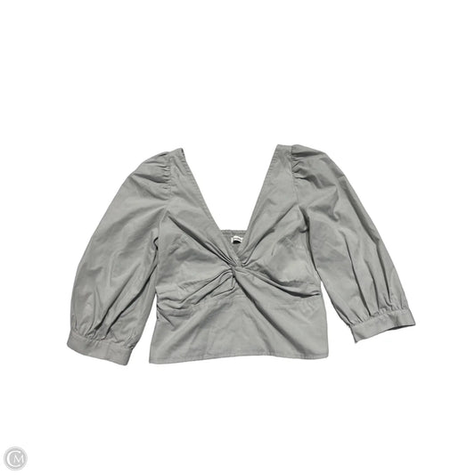 Top 3/4 Sleeve By Abercrombie And Fitch In Green, Size: M