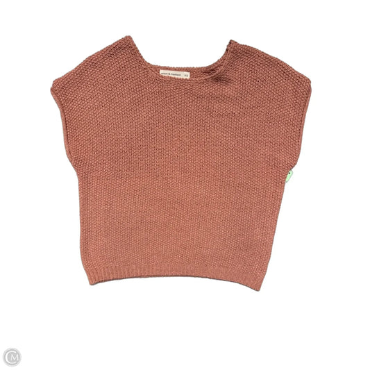 Top Short Sleeve By Moon And Madison In Mauve, Size: Xs