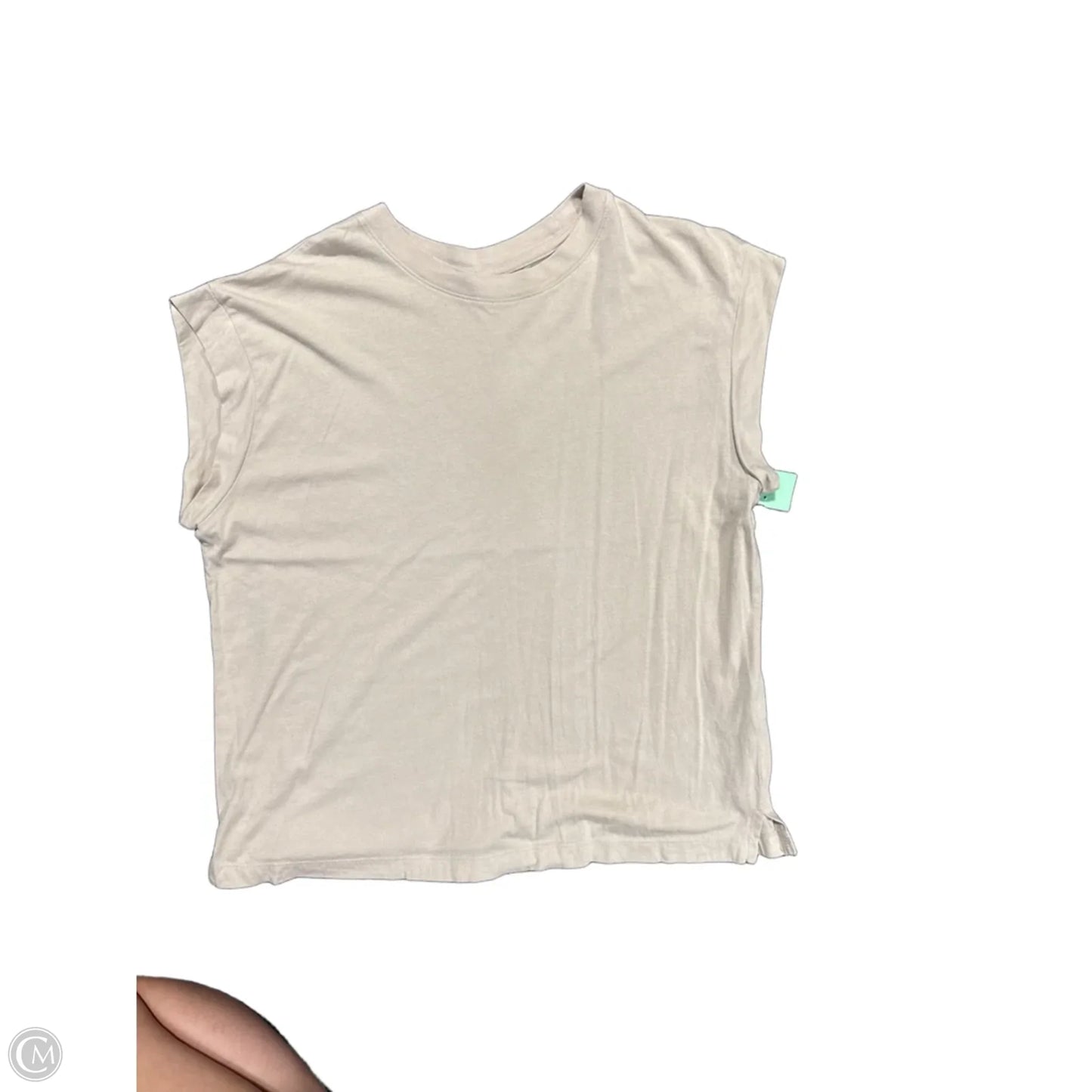 Top Short Sleeve By A New Day In Tan, Size: M