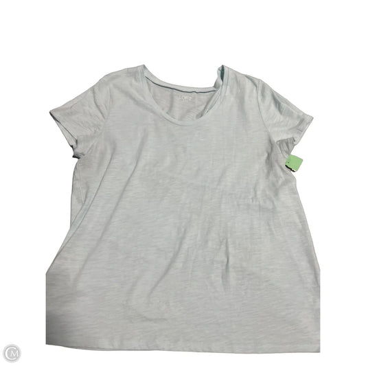 Top Short Sleeve Basic By Loft In Green, Size: L
