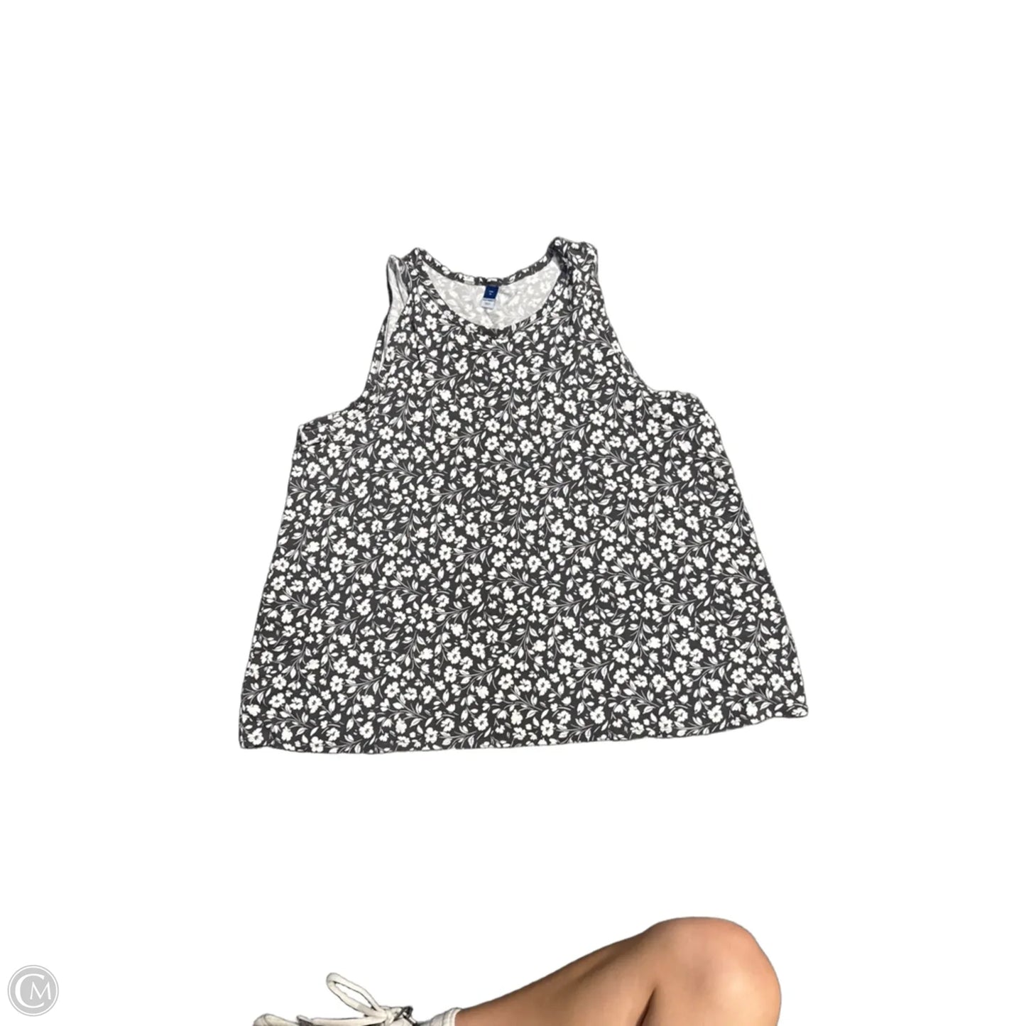 Tank Top By Old Navy In Grey & White, Size: Xl