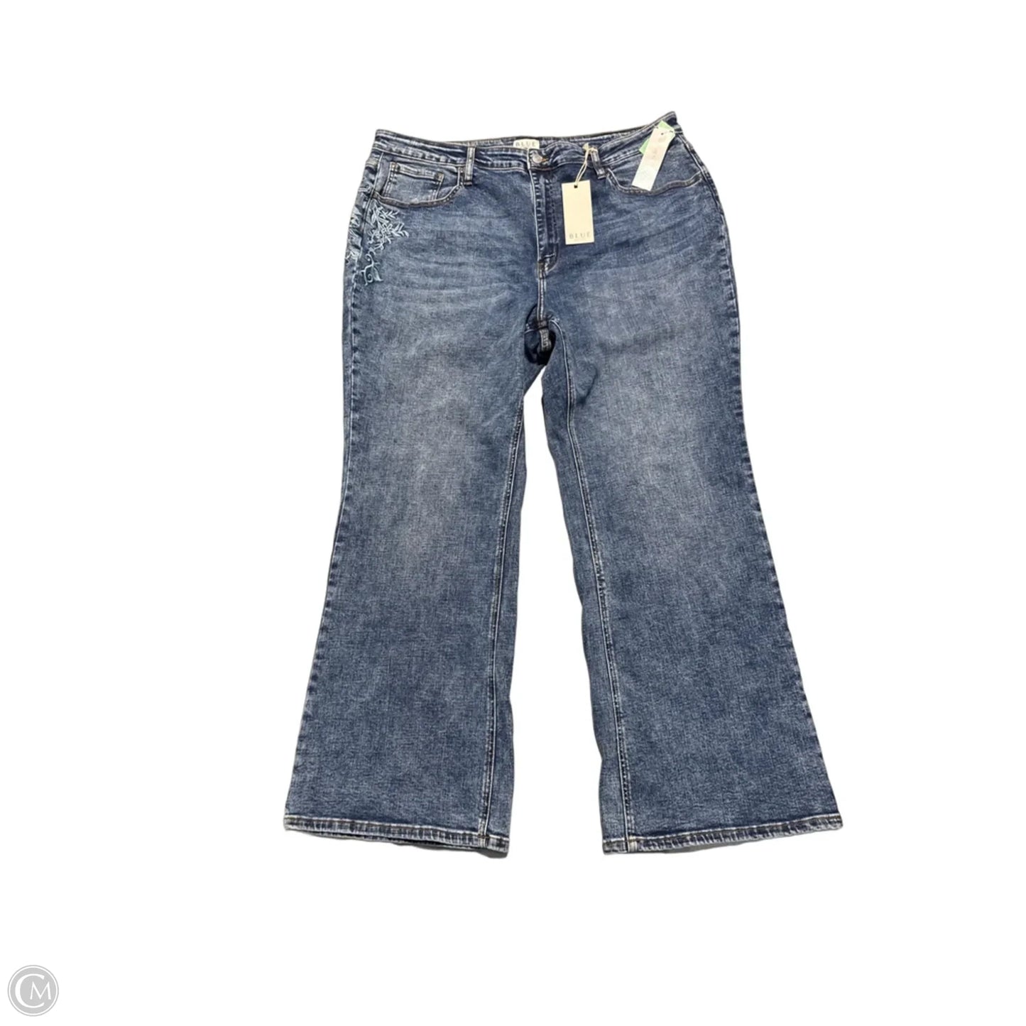 Jeans Boot Cut By Blue In Blue Denim, Size: 22