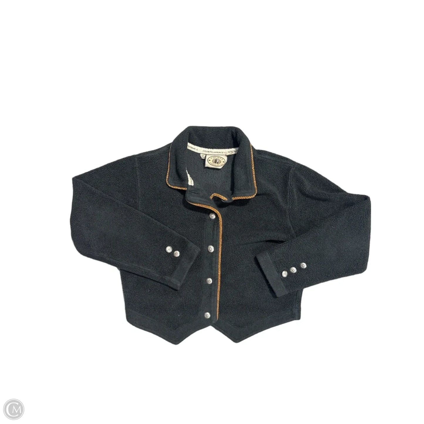 Jacket Fleece By Clothes Mentor In Black, Size: L