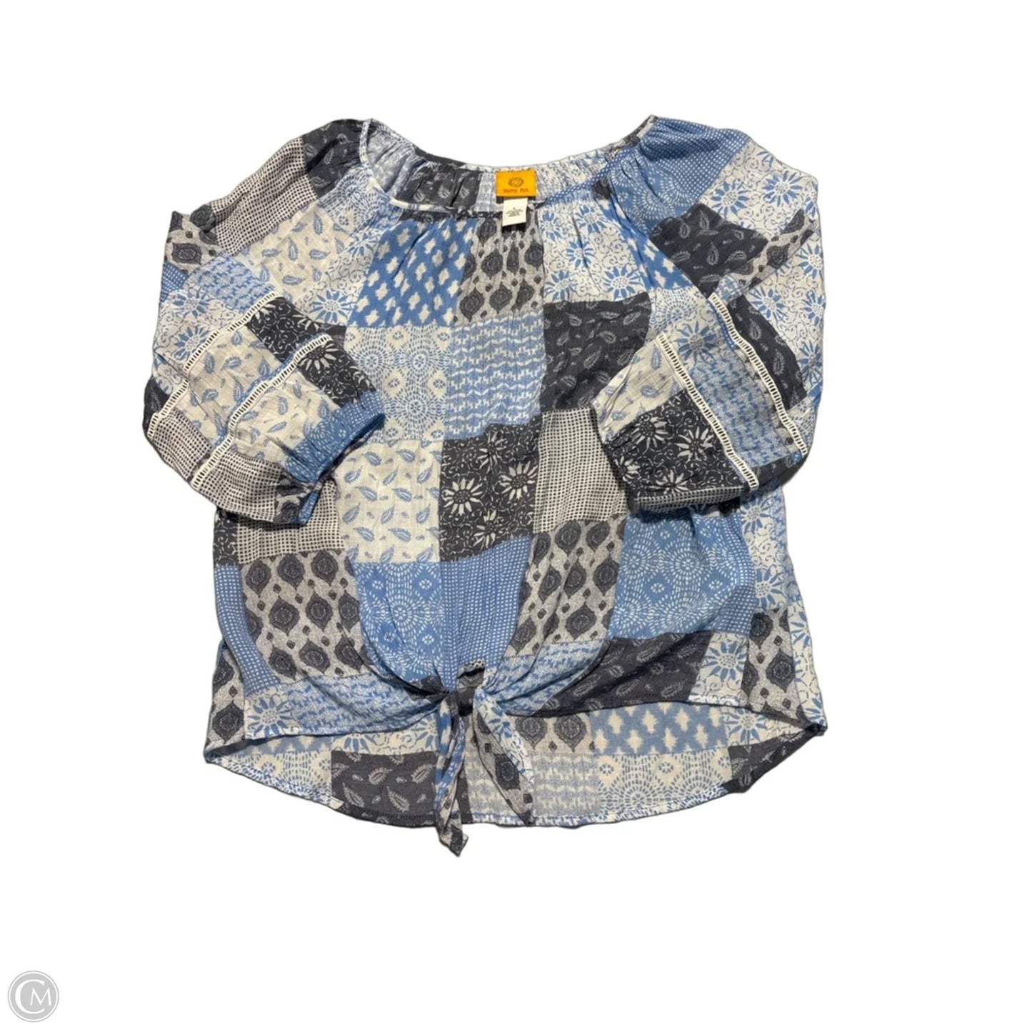 Top 3/4 Sleeve By Ruby Rd In Blue, Size: L