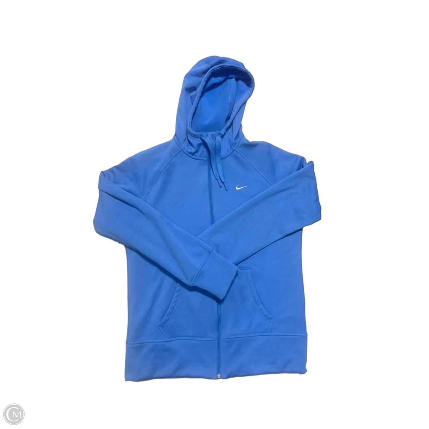 Sweatshirt Hoodie By Nike In Blue, Size: L