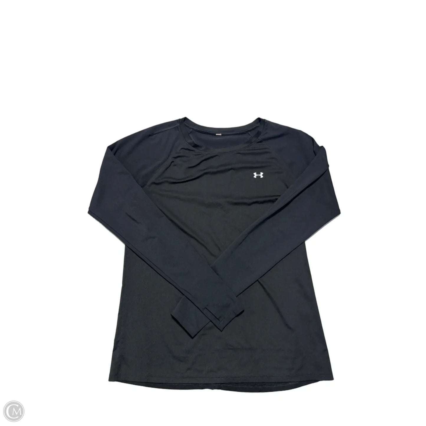 Top Long Sleeve By Under Armour In Black, Size: M