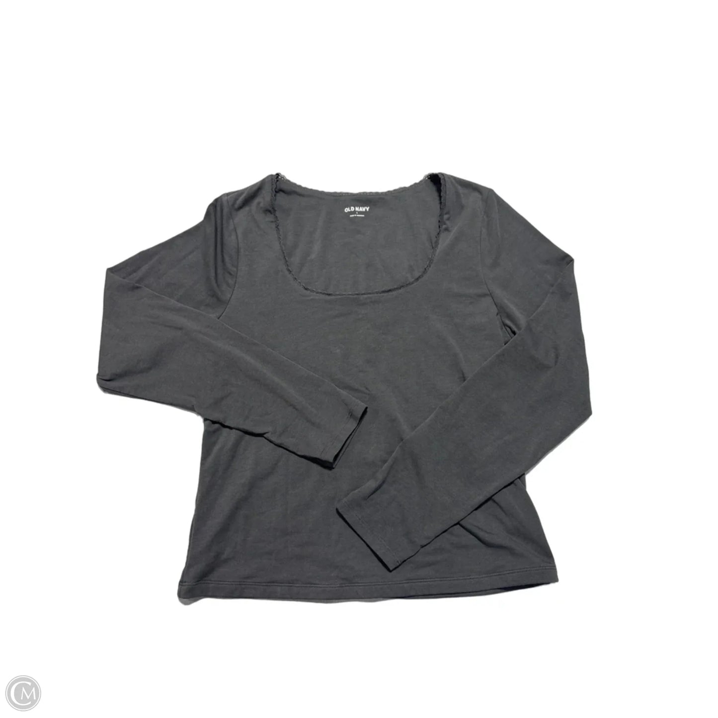 Top Long Sleeve By Old Navy In Grey, Size: L