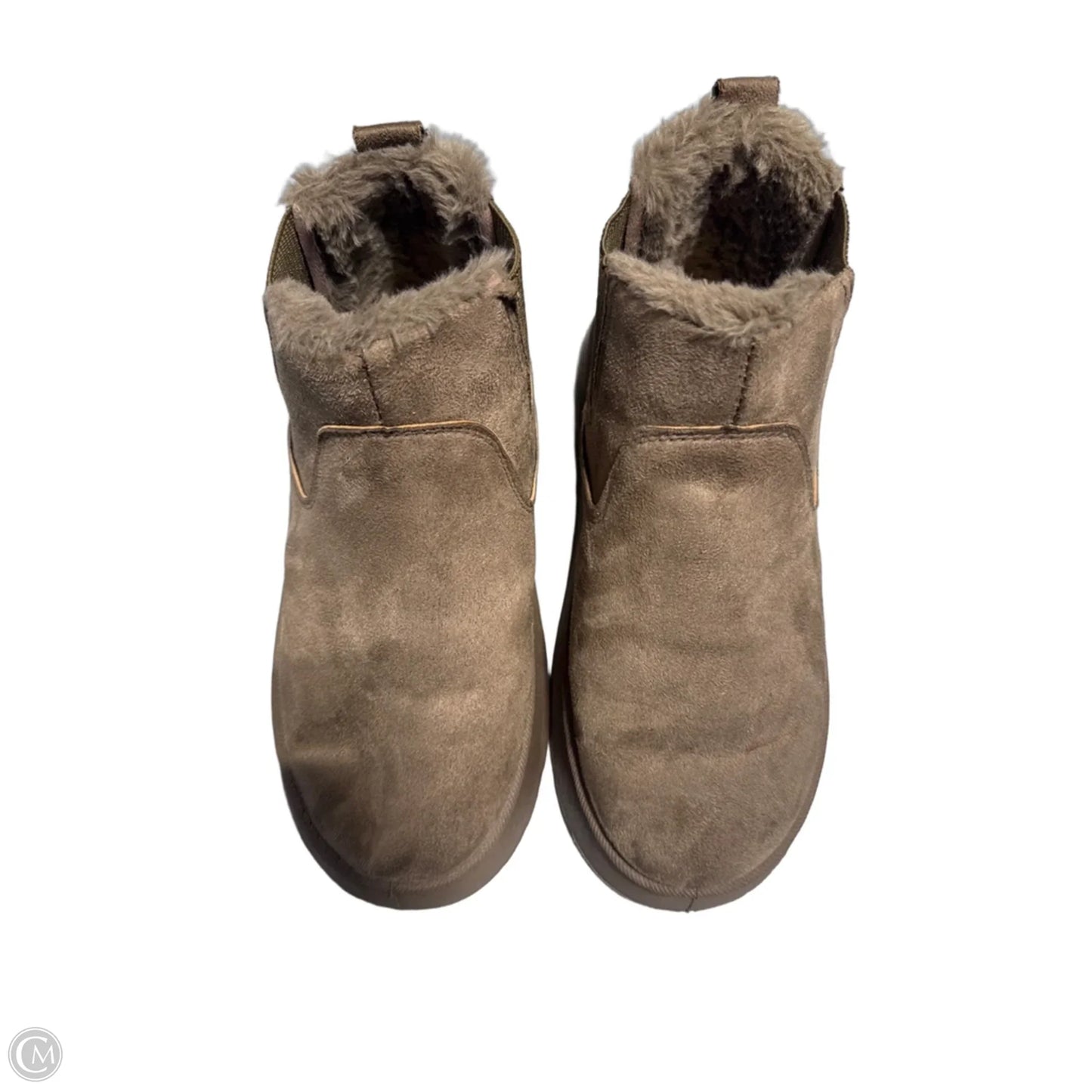 Boots Ankle Heels By Cmc In Brown, Size: 9.5