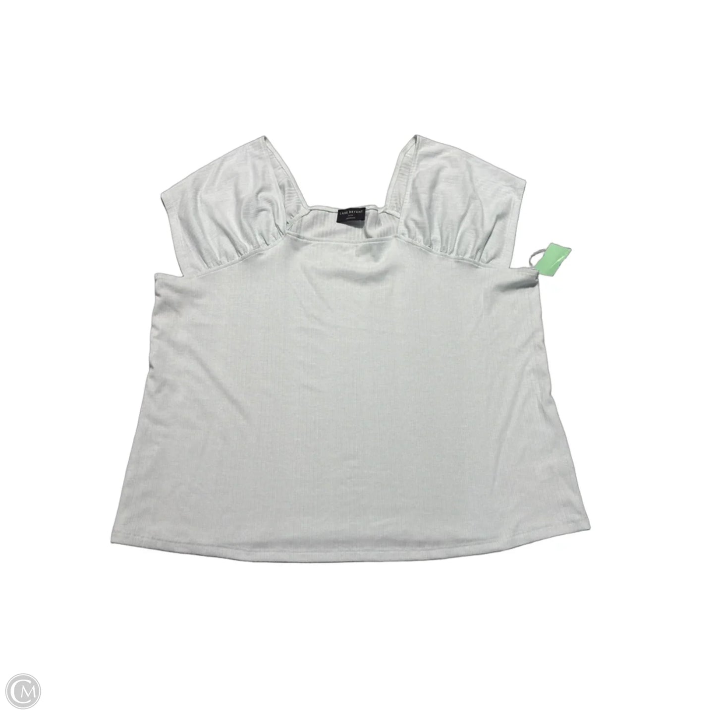 Top Short Sleeve By Lane Bryant In Green, Size: 2x