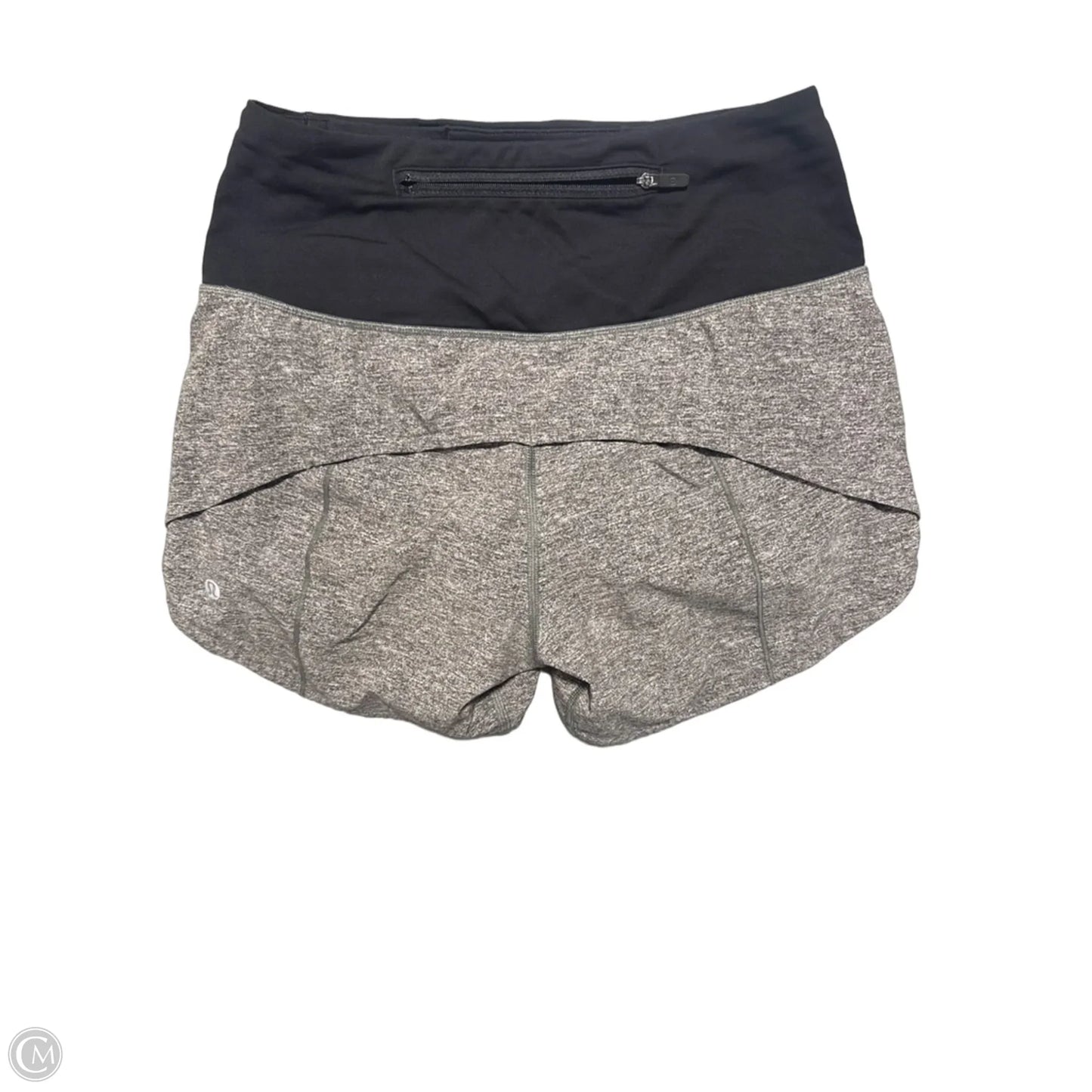 Athletic Shorts By Lululemon In Black & Grey, Size: 2