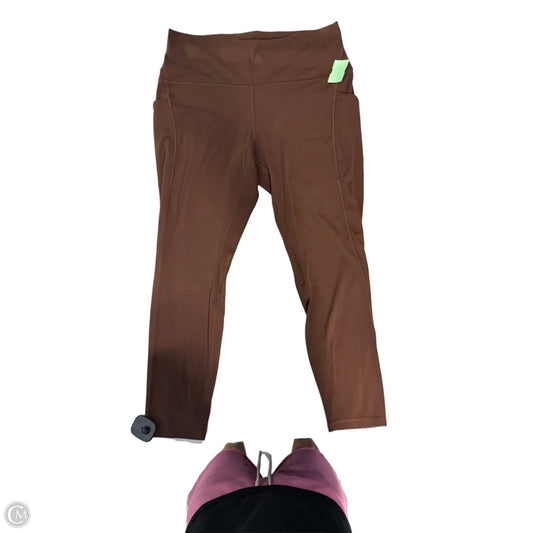 Athletic Leggings By Lululemon In Brown, Size: 14