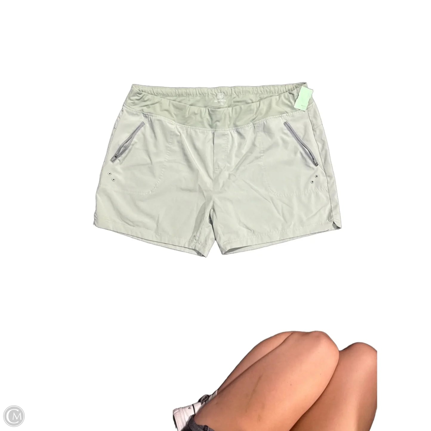 Athletic Shorts By Cmc In Green, Size: Xxl
