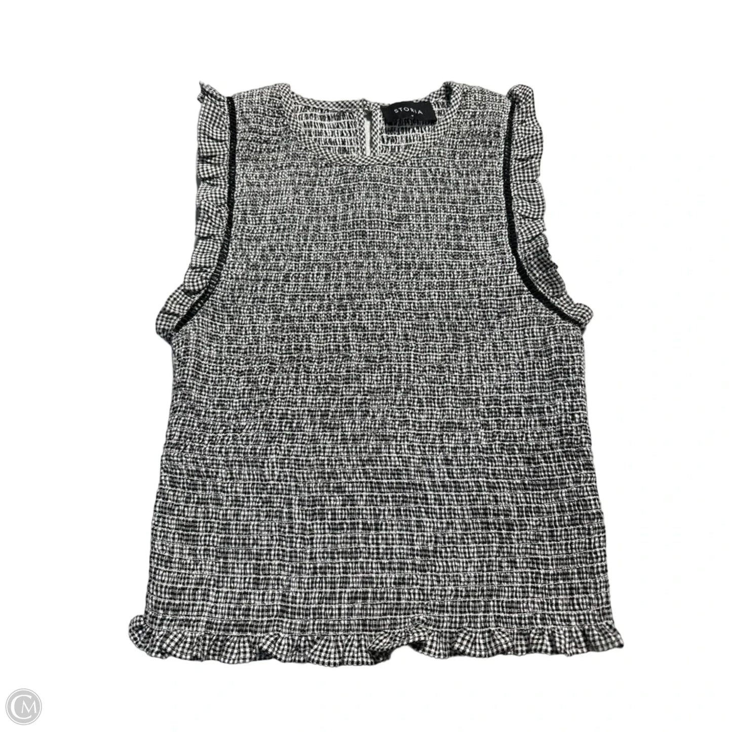 Tank Top By Storia In Black & White, Size: M