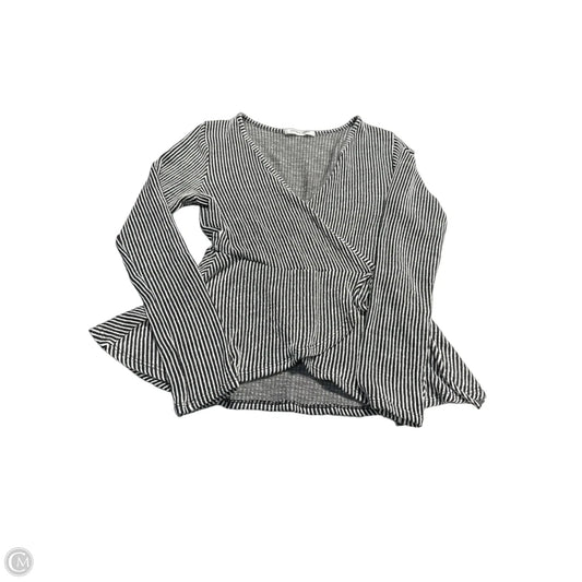 Top Long Sleeve Basic By Caution To The Wind In Black & White, Size: S