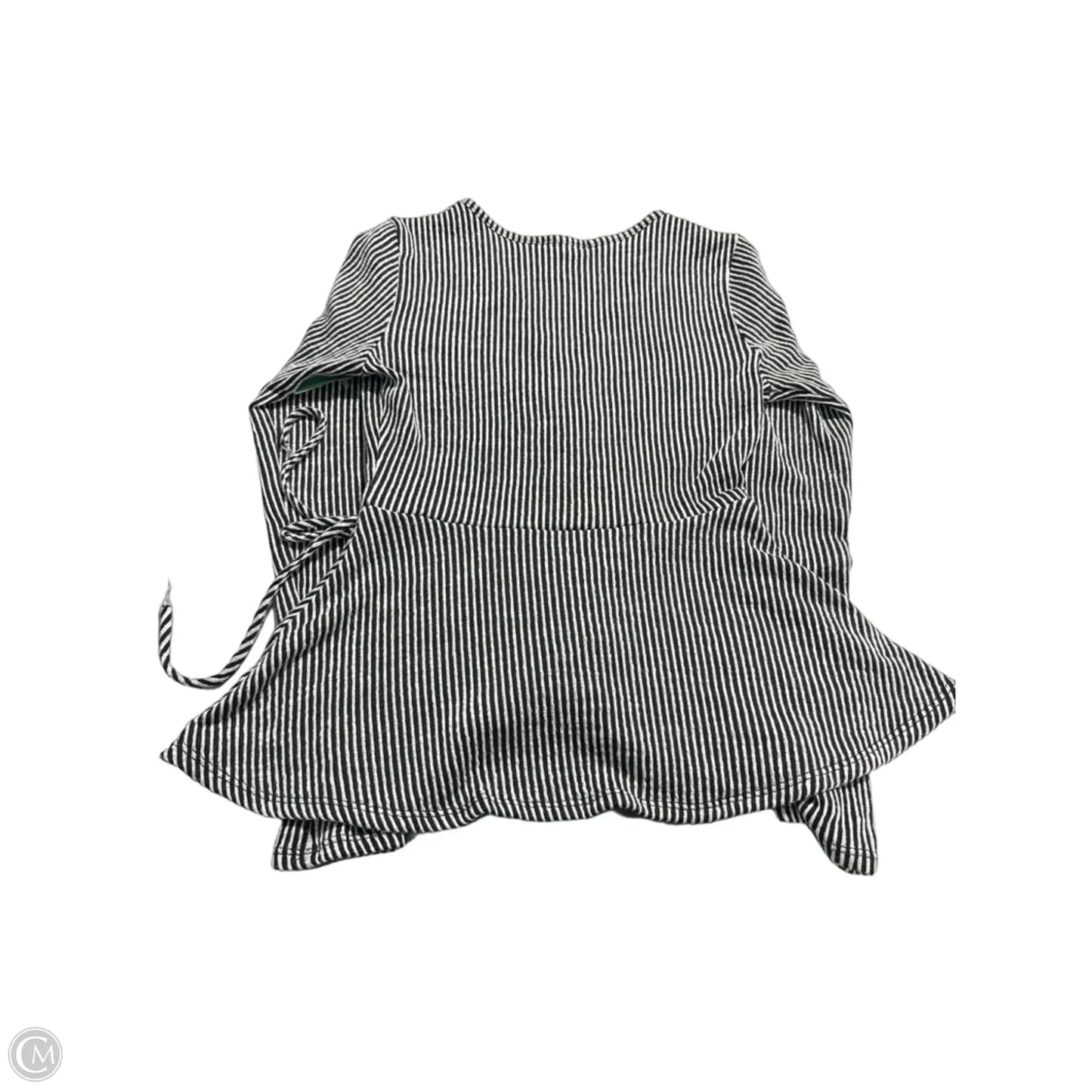 Top Long Sleeve Basic By Caution To The Wind In Black & White, Size: S