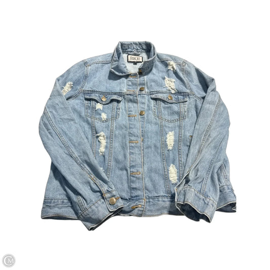 Jacket Denim By Bke In Blue Denim, Size: M