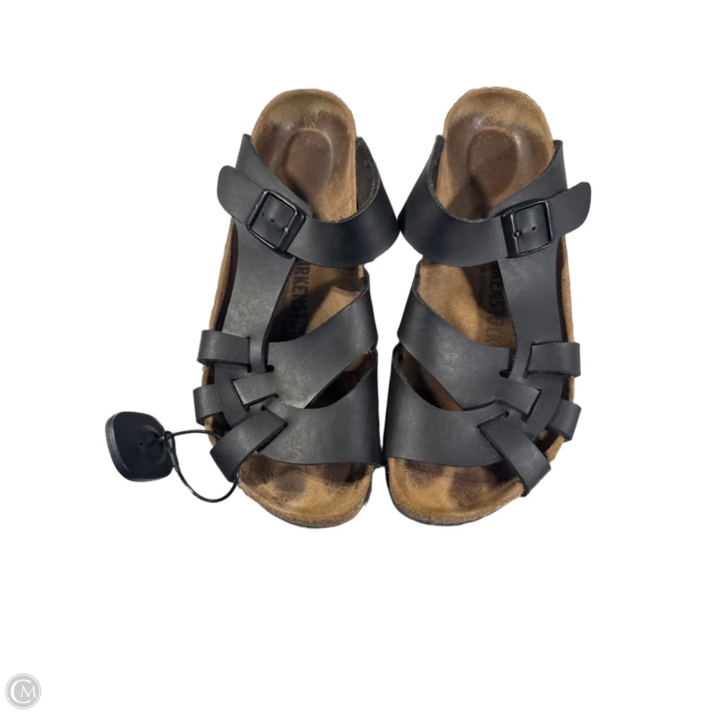 Sandals Flats By Birkenstock In Black, Size: 9.5