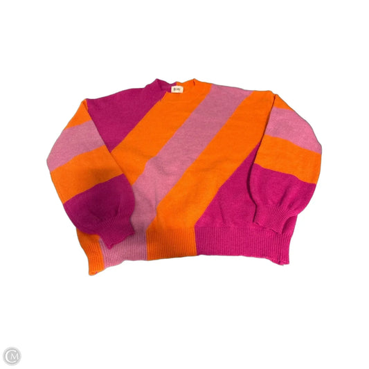 Sweater By Bibi In Orange & Pink, Size: Xl