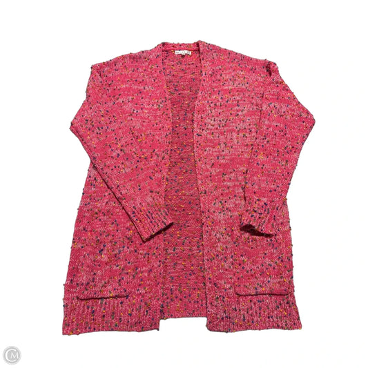 Sweater Cardigan By Blakeley In Pink, Size: Xl