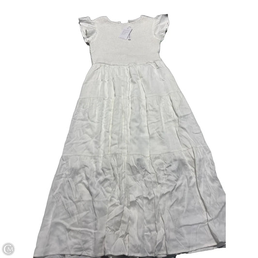 Dress Casual Maxi By Merokeety In White, Size: L