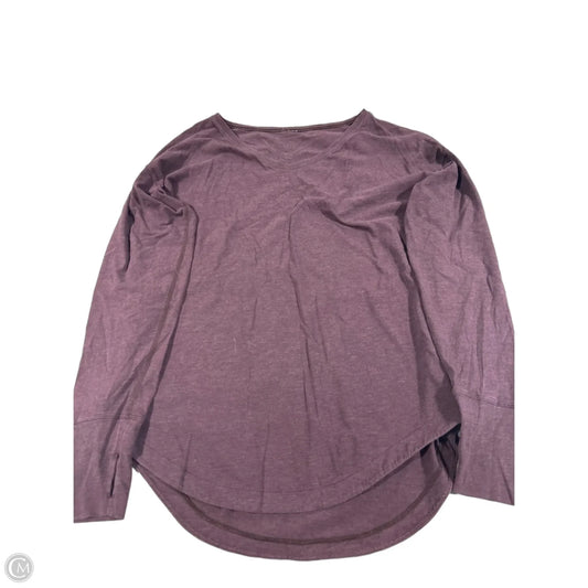 Top Long Sleeve By Lululemon In Purple, Size: 10