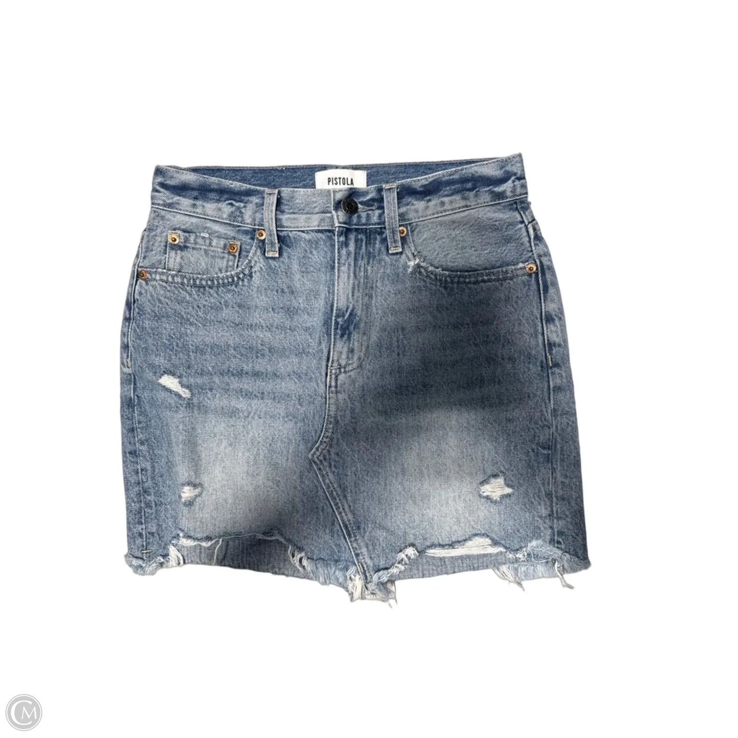 Skirt Mini & Short By Pistola In Blue Denim, Size: 0