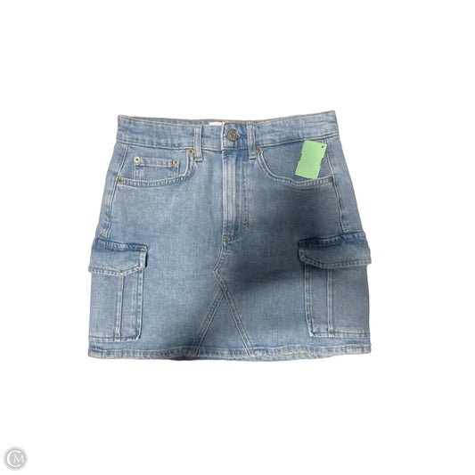 Skirt Mini & Short By Rails In Blue Denim, Size: 0
