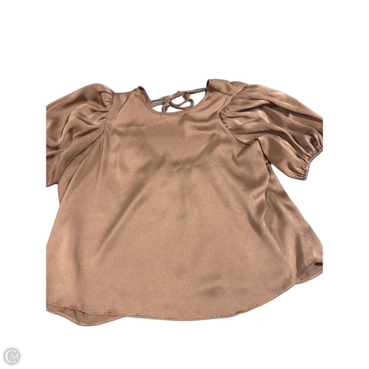 Top Short Sleeve By Express In Pink, Size: Xl