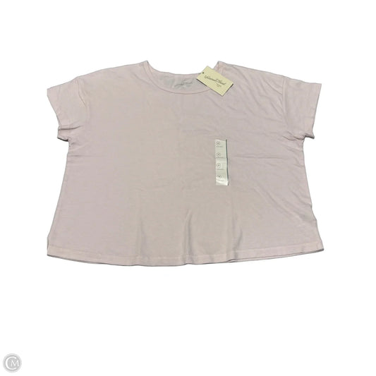 Top Short Sleeve By Universal Thread In Pink, Size: M
