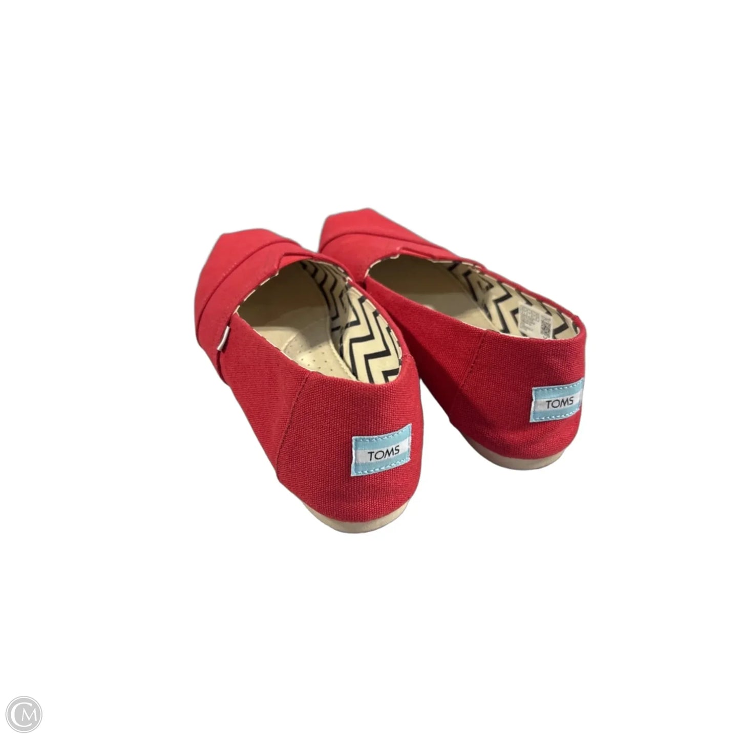 Shoes Flats By Toms In Red, Size: 10